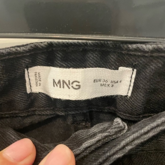 Mango High Rise Straight Leg Jeans - Picture 8 of 9